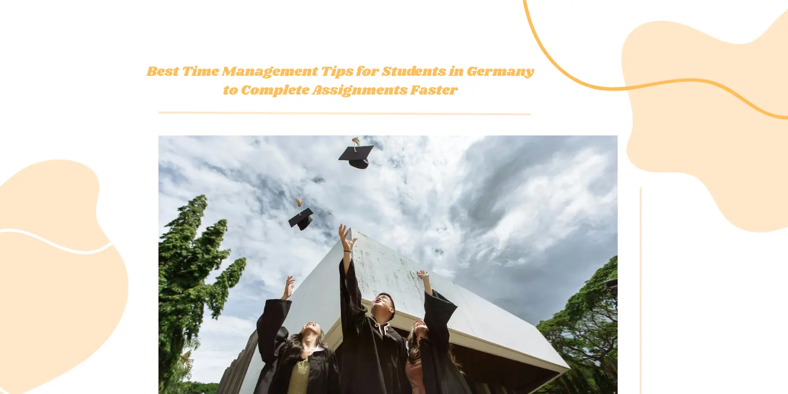 Time Management Tips for Students in Germany to Complete Assignments Faster Students celebrating academic success after completing assignments faster with time management in Germany